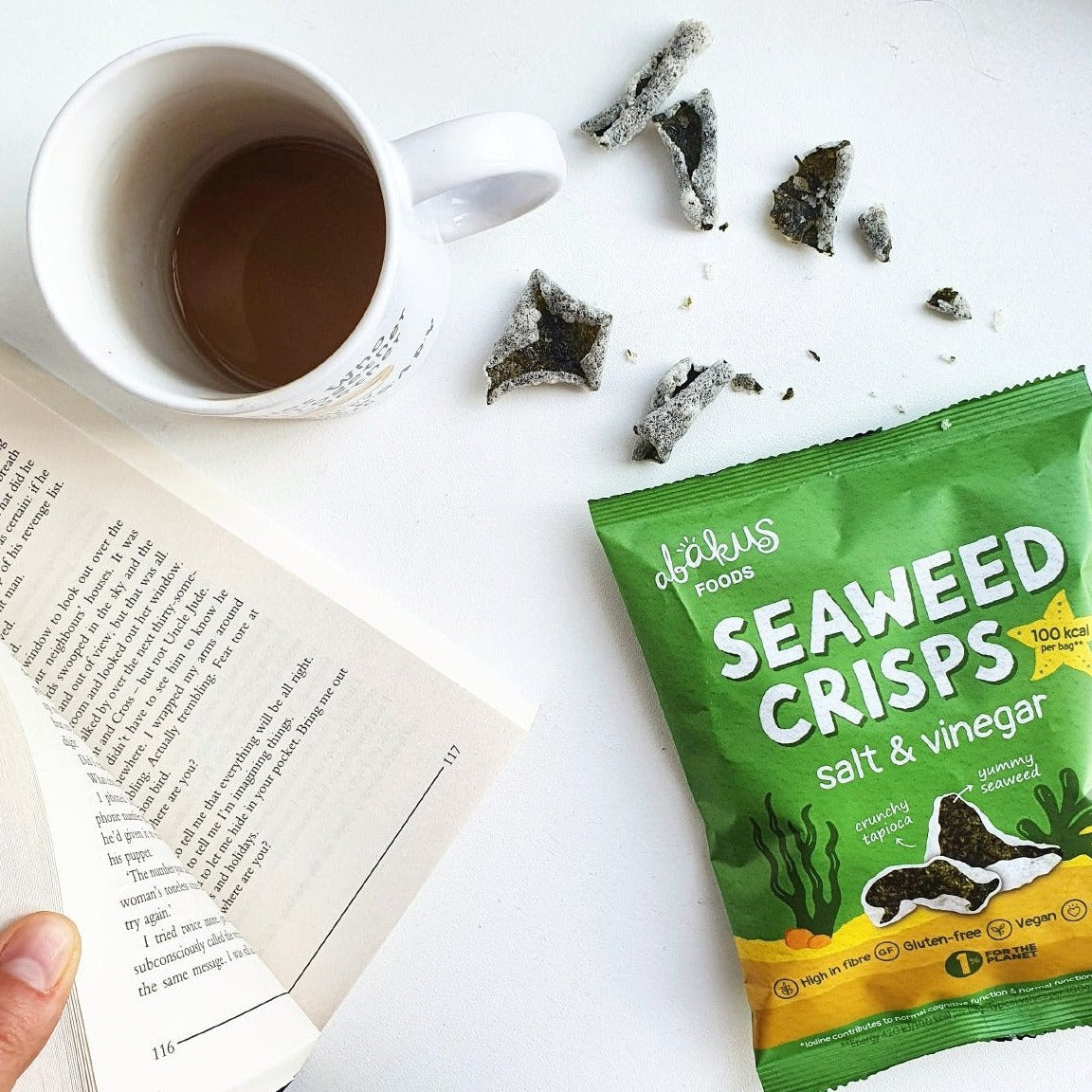 Abakus seaweed crisps a delicious vegan snack