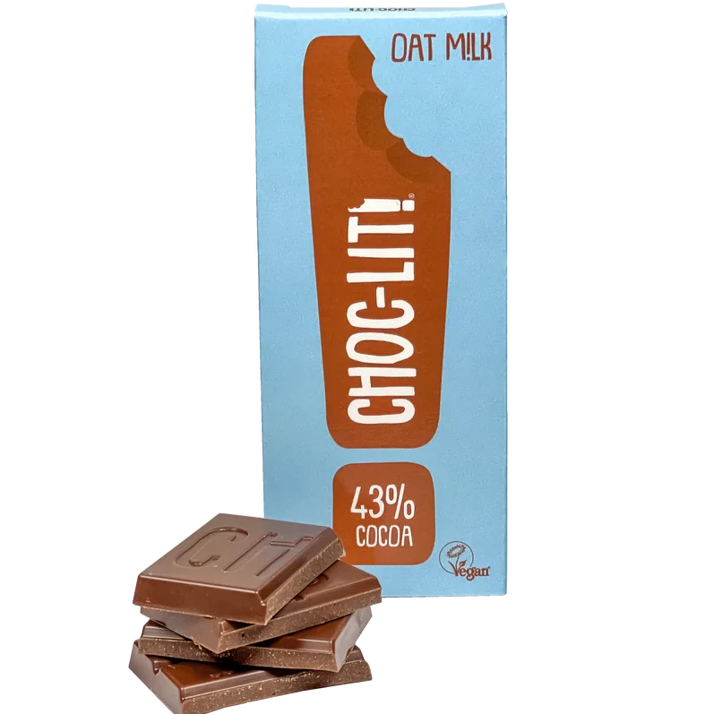
                  
                    Choc-Lit! Oat milk vegan chocolate. Made with four ingredients
                  
                