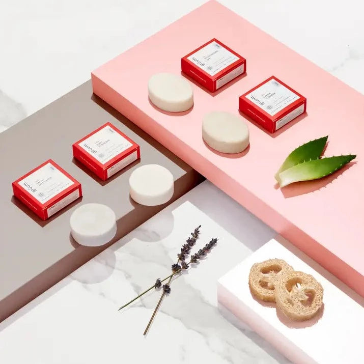 Gruum luffa Body Scrub Bar with loofah and cocoa butter. Soften & Smooth 50g