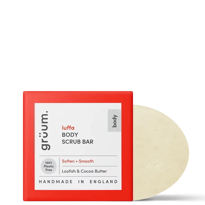 
                  
                    Gruum luffa Body Scrub Bar with loofah and cocoa butter. Soften & Smooth 50g
                  
                