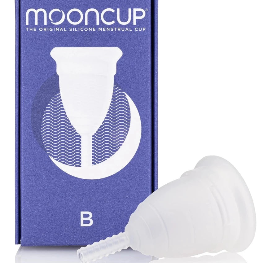 
                  
                    Mooncup size B. The original silicone menstrual cup. Reusable eco period product
                  
                