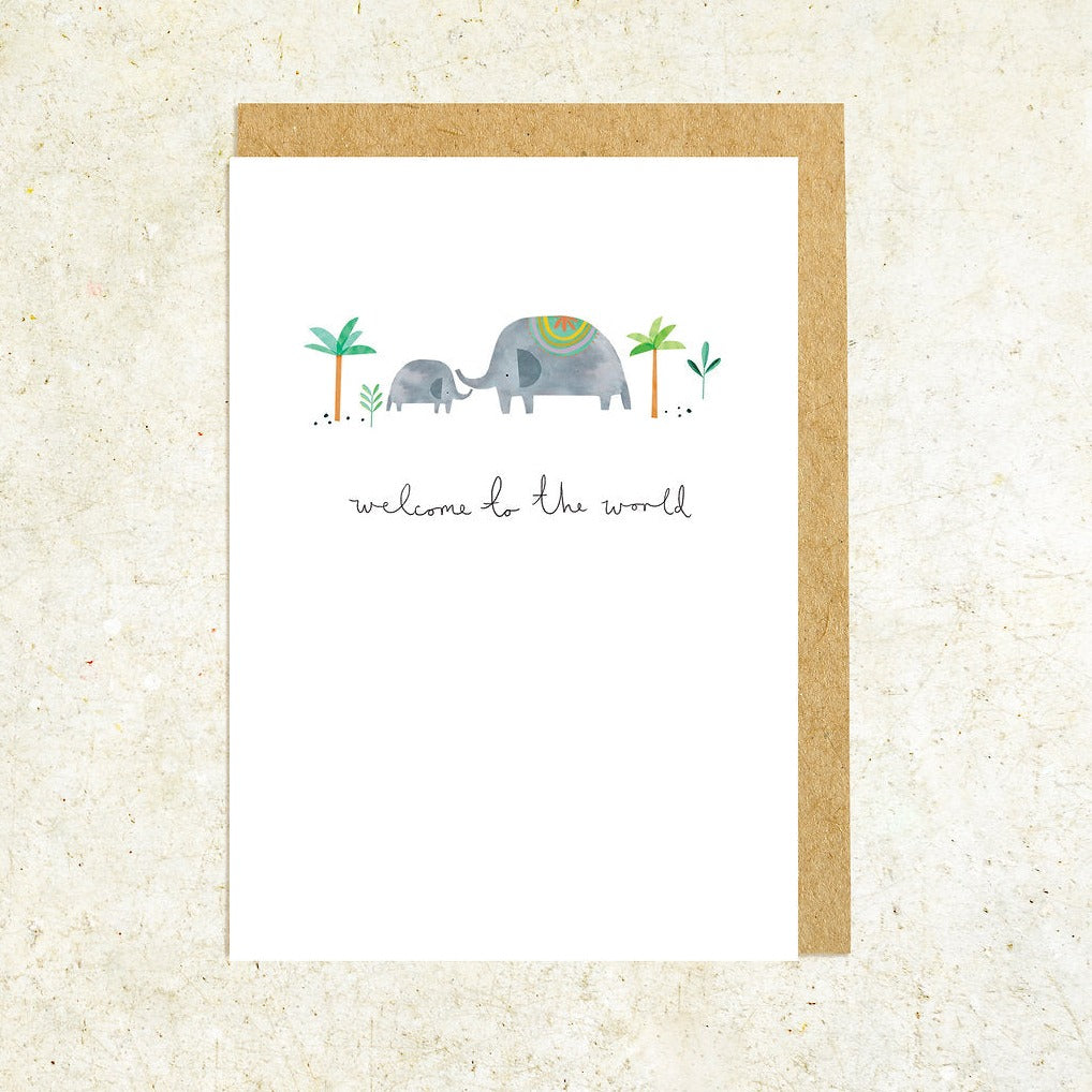 Shrew & Co New Baby Card. Made in the U.K and printed on 100% recycled paper