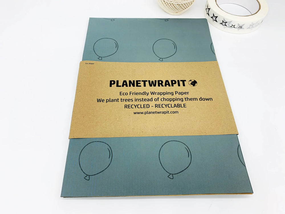 
                  
                    PlanetWrapIt Balloons Recycled Kraft Wrapping Paper in 1 metre sheets
                  
                