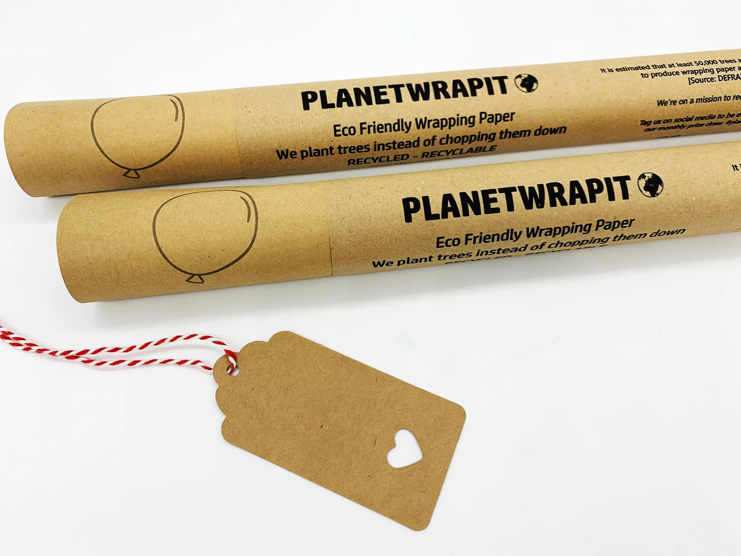 
                  
                    PlanetWrapIt Balloons Recycled Kraft Wrapping Paper in 1 metre sheets
                  
                