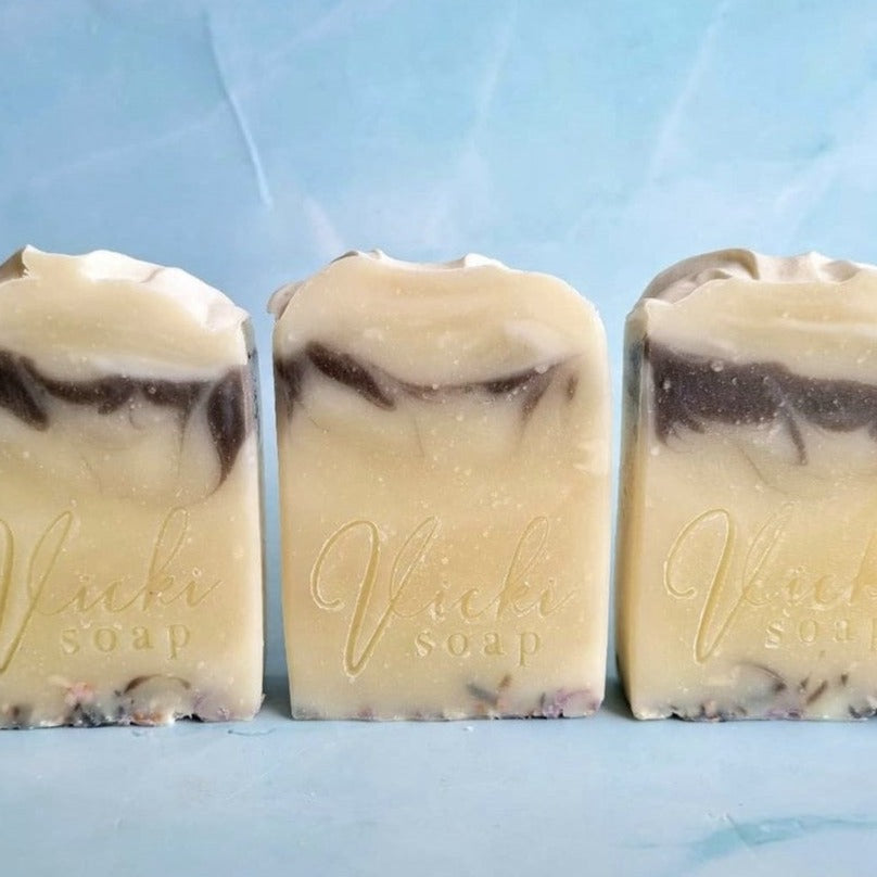 Coconut & Vanilla scented soap hand made by Vicki's Hand Made Soap 