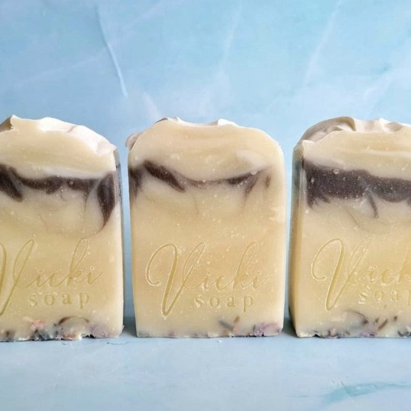 Coconut & Vanilla scented soap hand made by Vicki's Hand Made Soap