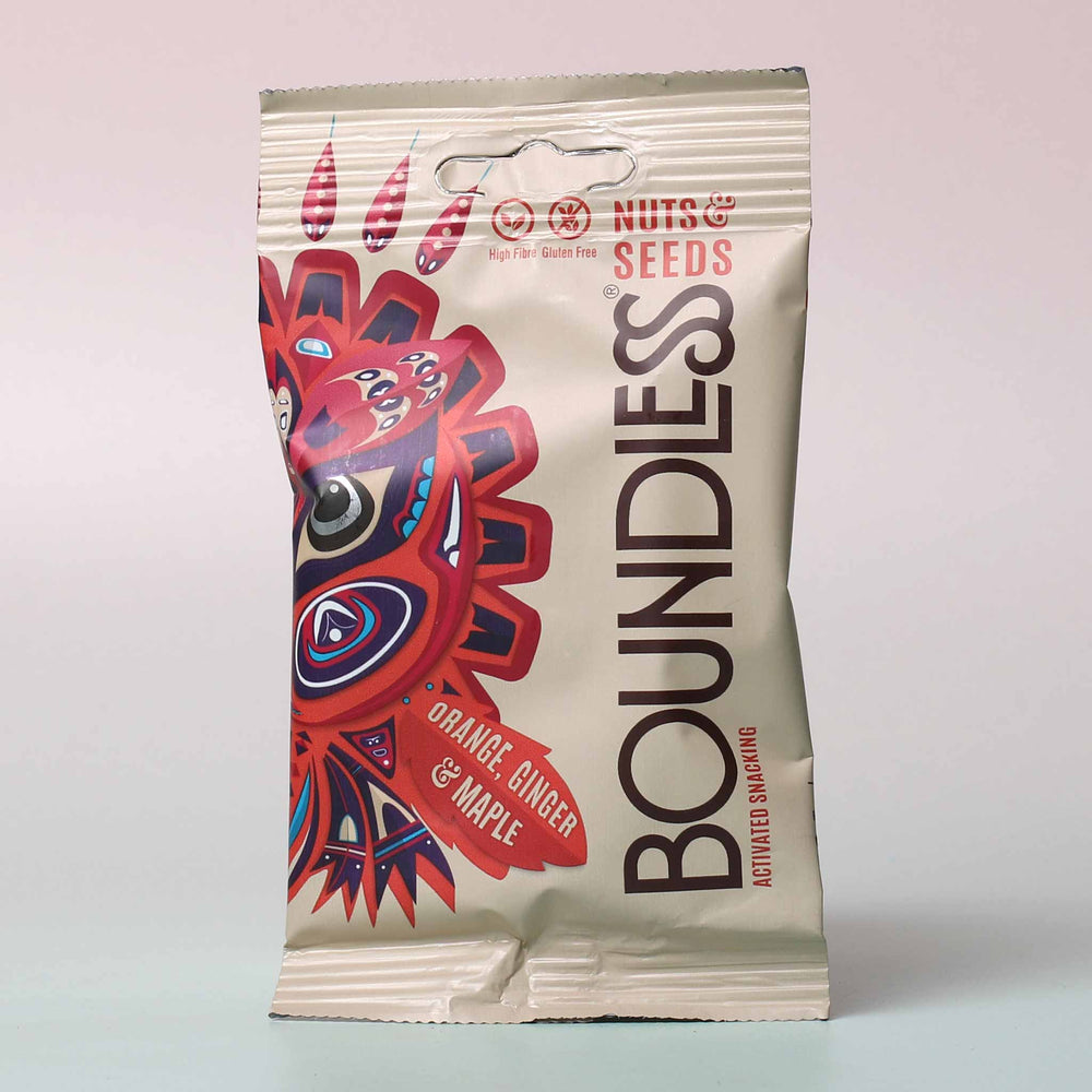 Boundless Activated Nuts & Seeds - Orange, Ginger & Maple 30g