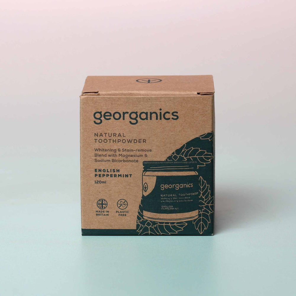 
                  
                    natural toothpower from georganics in box
                  
                
