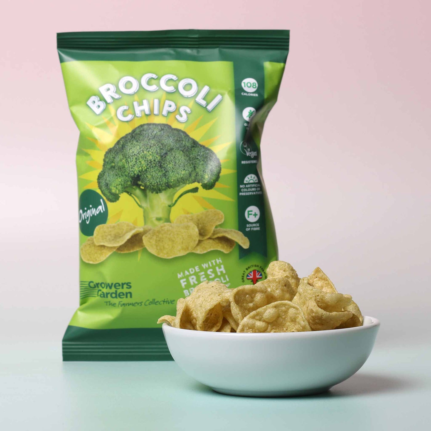 Growers Garden Broccoli Crisps - Original Open