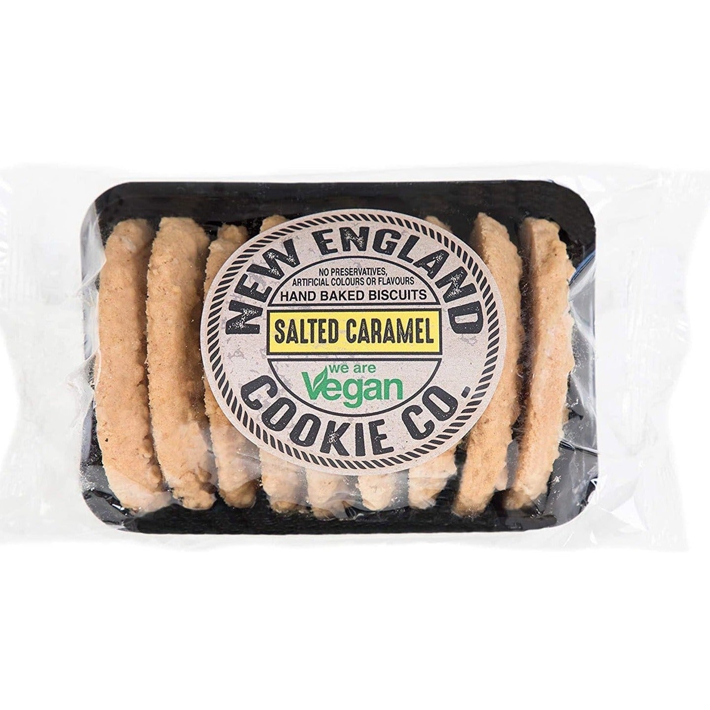 
                  
                    A pack of salted caramel New England Cookie Co vegan cookies
                  
                