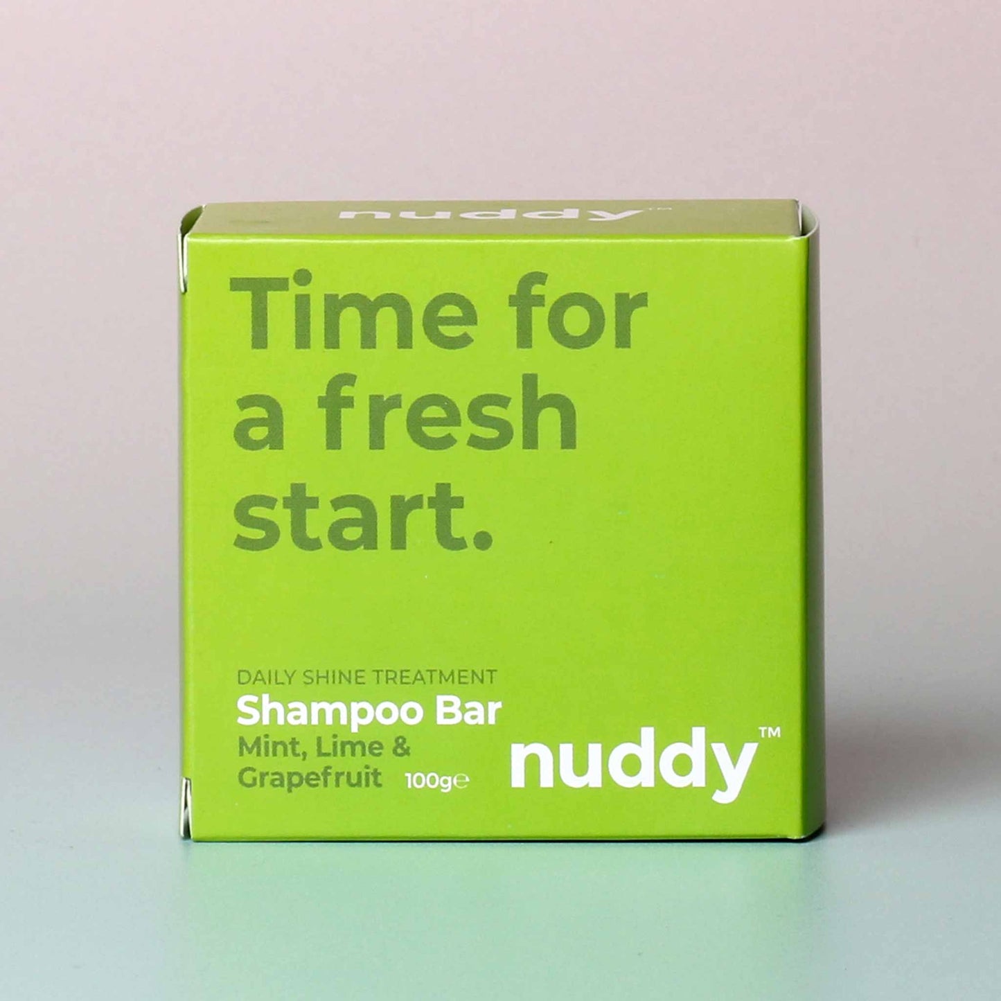 Nuddy Daily Shine Treatment Shampoo Bar - Mint, Lime & Grapefruit