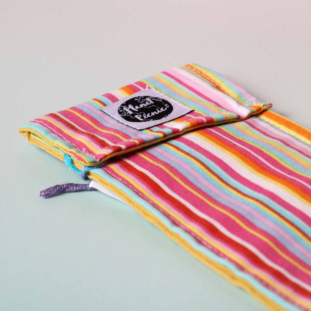 
                  
                    Planet Picnic - Reusable Straw & Cutlery Bag Closeup
                  
                