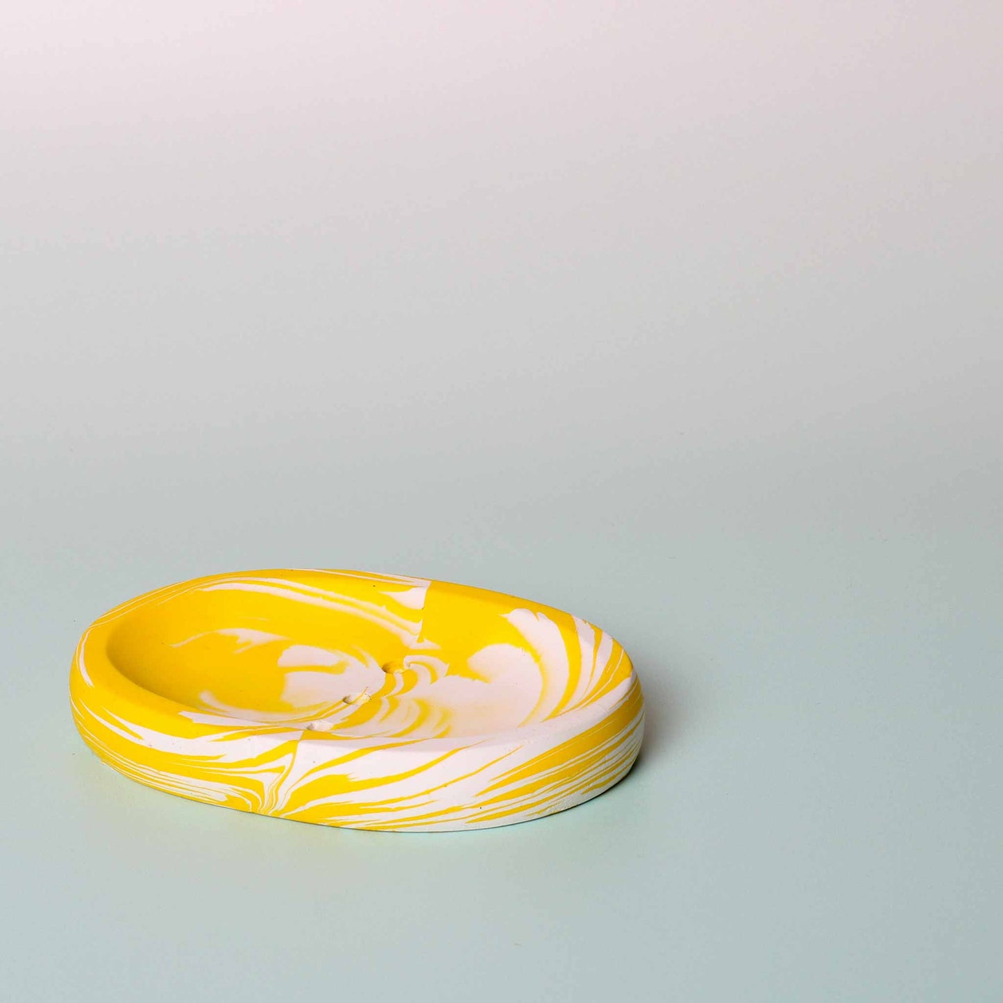 
                  
                    Terrazzo & Titz - Jesmonite Oval Soap Dish, Yellow & White Marble Smalll
                  
                