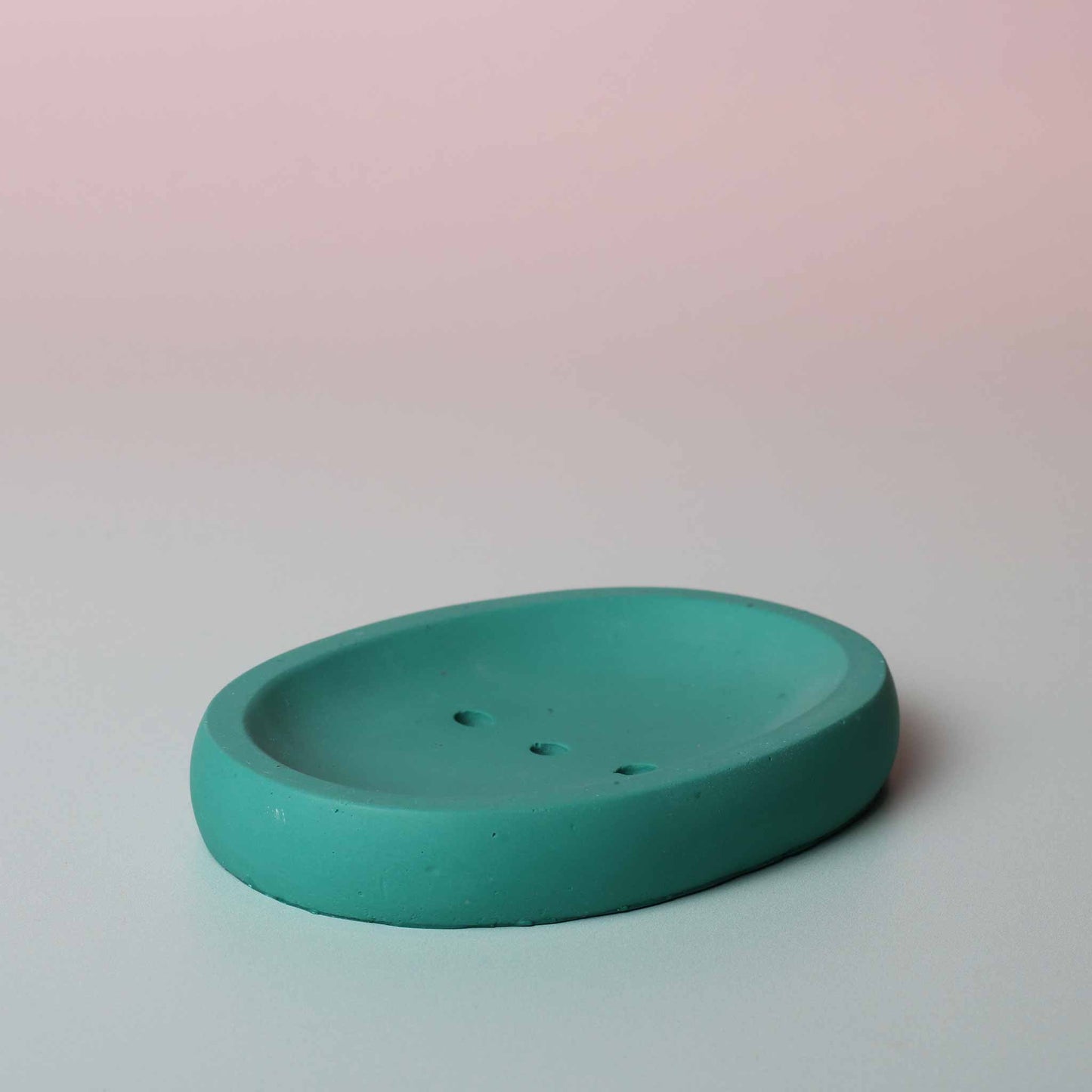 Jesmonite Soap Dish Green Side