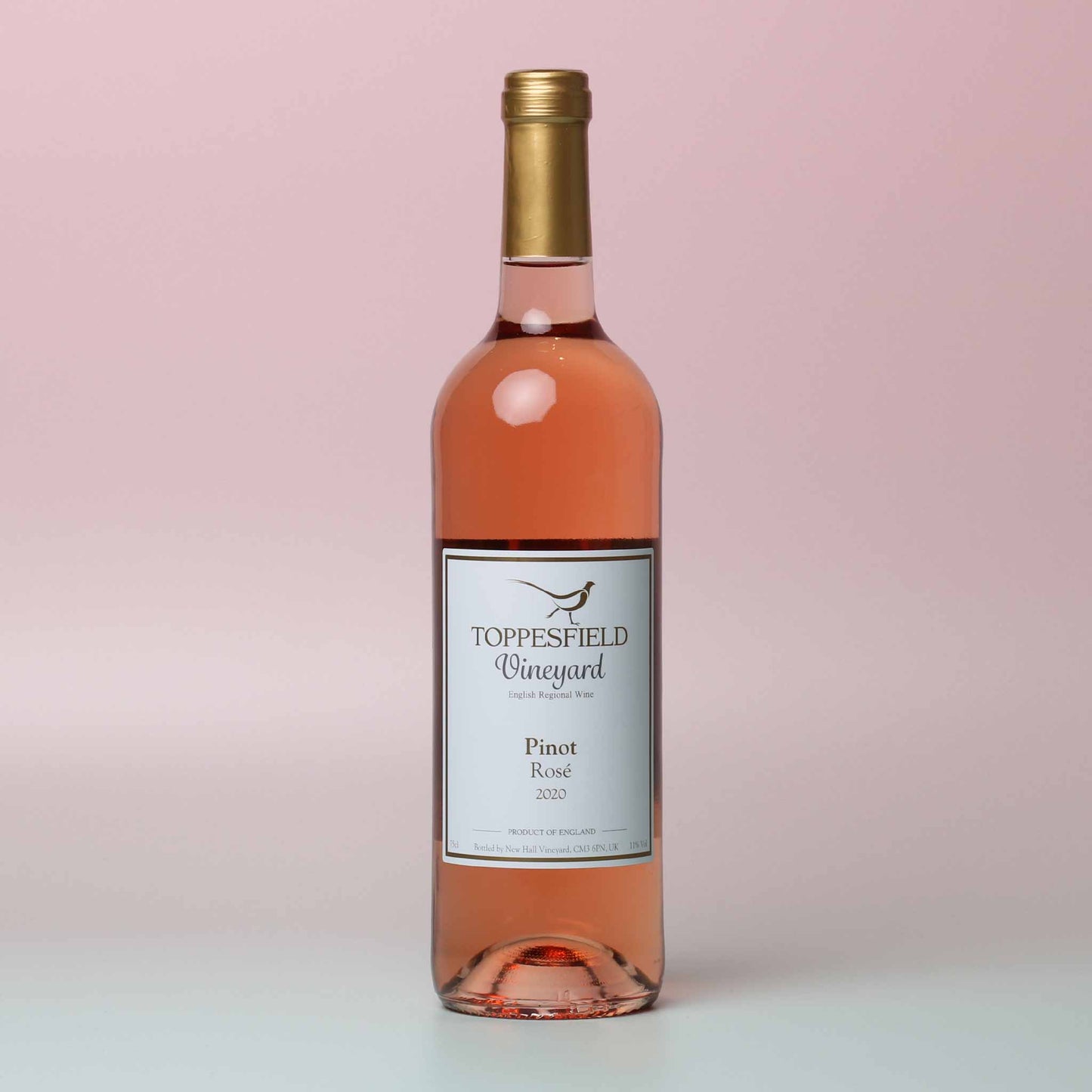 Toppesfield Pinot Rosé is a dry, Provençal style rosé with hints of English strawberries and citrus