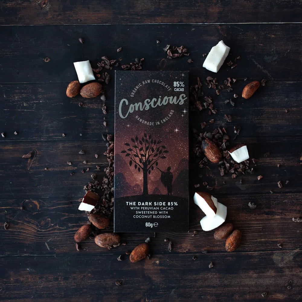 Conscious Chocolate - The Dark Side 85% Chocolate 60g