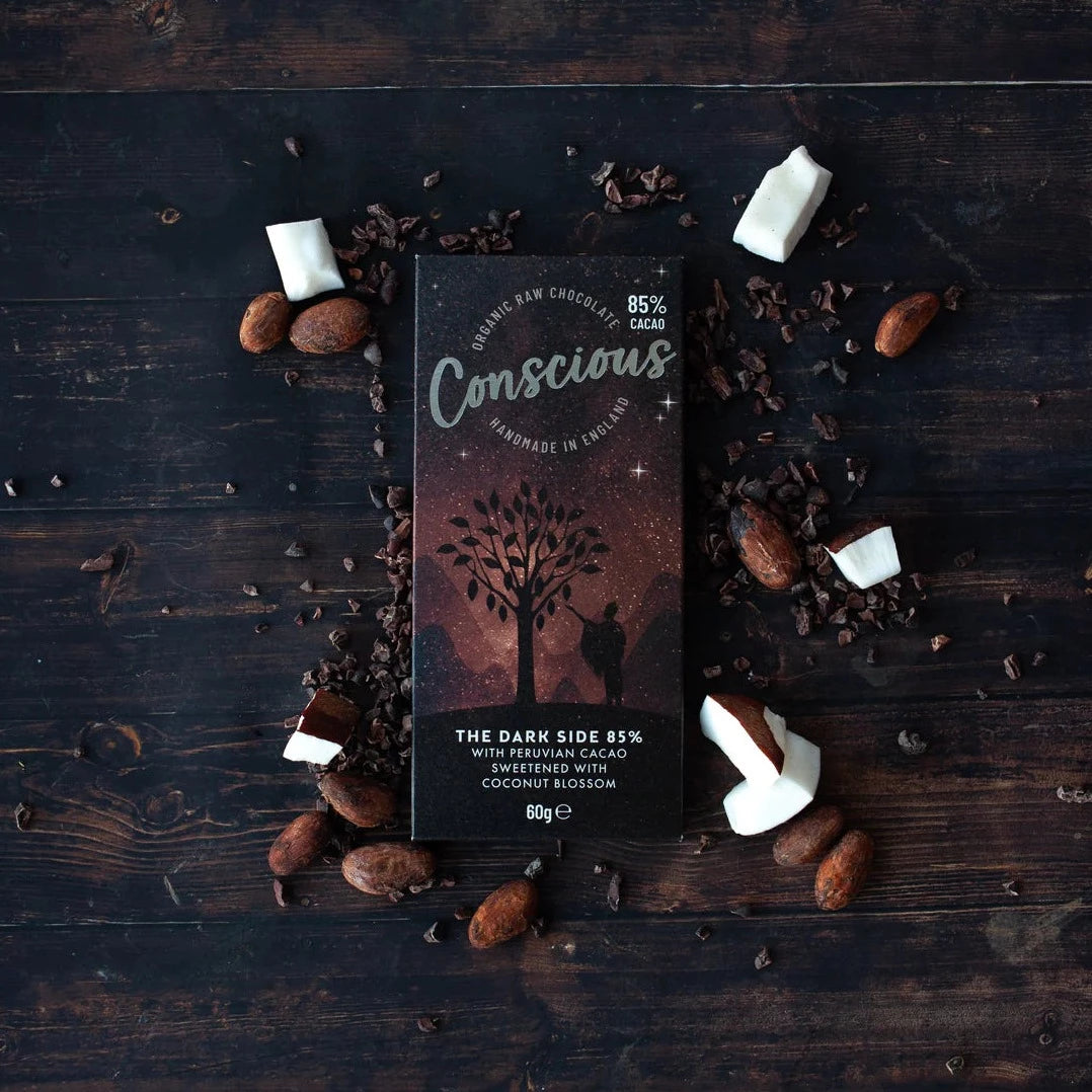 
                  
                    Conscious Chocolate - The Dark Side 85% Chocolate 60g
                  
                