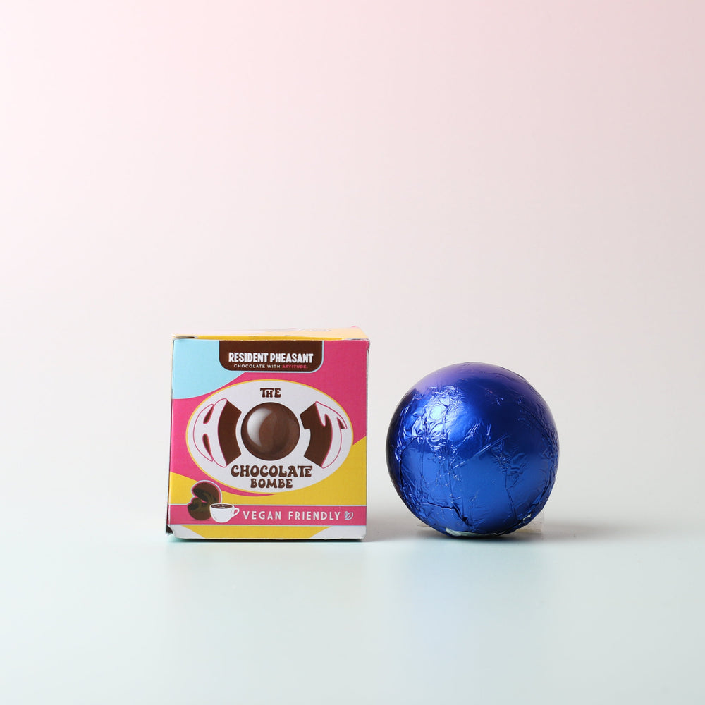 Resident Pheasant - The Hot Chocolate Bombe 40g. Hot Chocolate Bombe Vegan Friendly