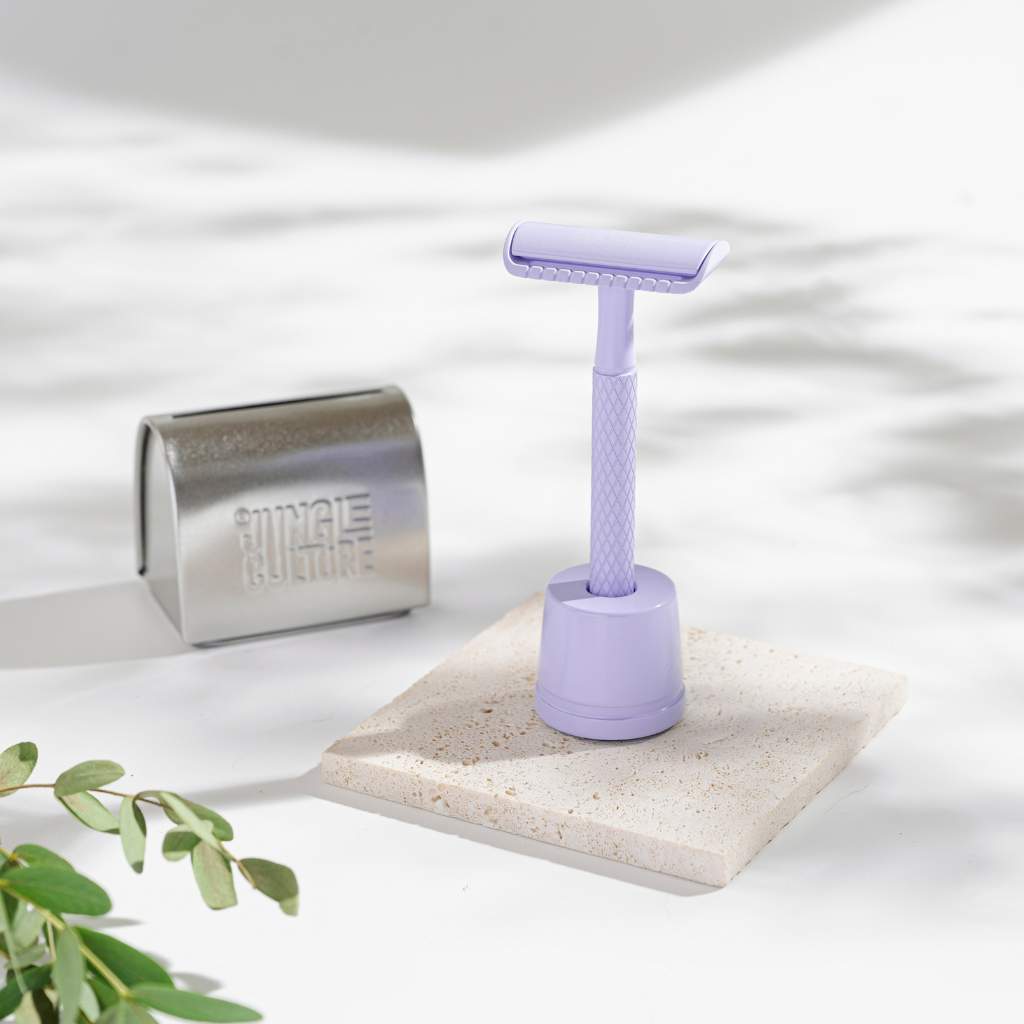 
                  
                    diamond grip jungle culture reusable razor in lilac
                  
                