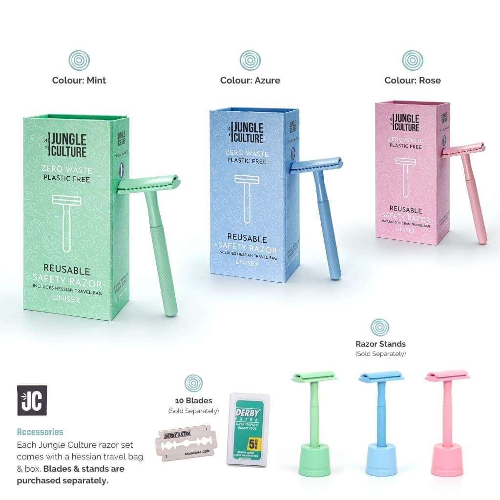 
                  
                    Reusable Safety Razors for Women & Men | Eco-Friendly Metal Razor-6
                  
                