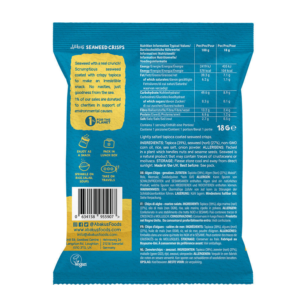 
                  
                    Abakus Seaweed Crisps - Sea Salted
                  
                