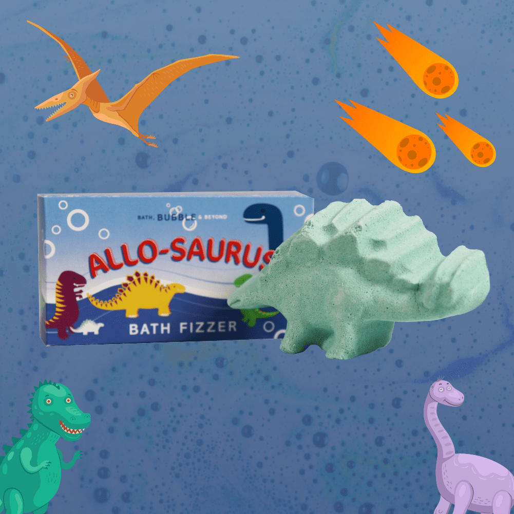 
                  
                    Kids bath box with soap and bath fizzers - allo-saurus bath fizzer
                  
                