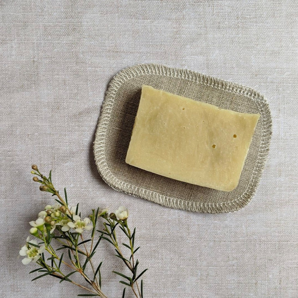 The Conscious Sewist Soap Cushion (1 cushion) made from 100% cotton or linen