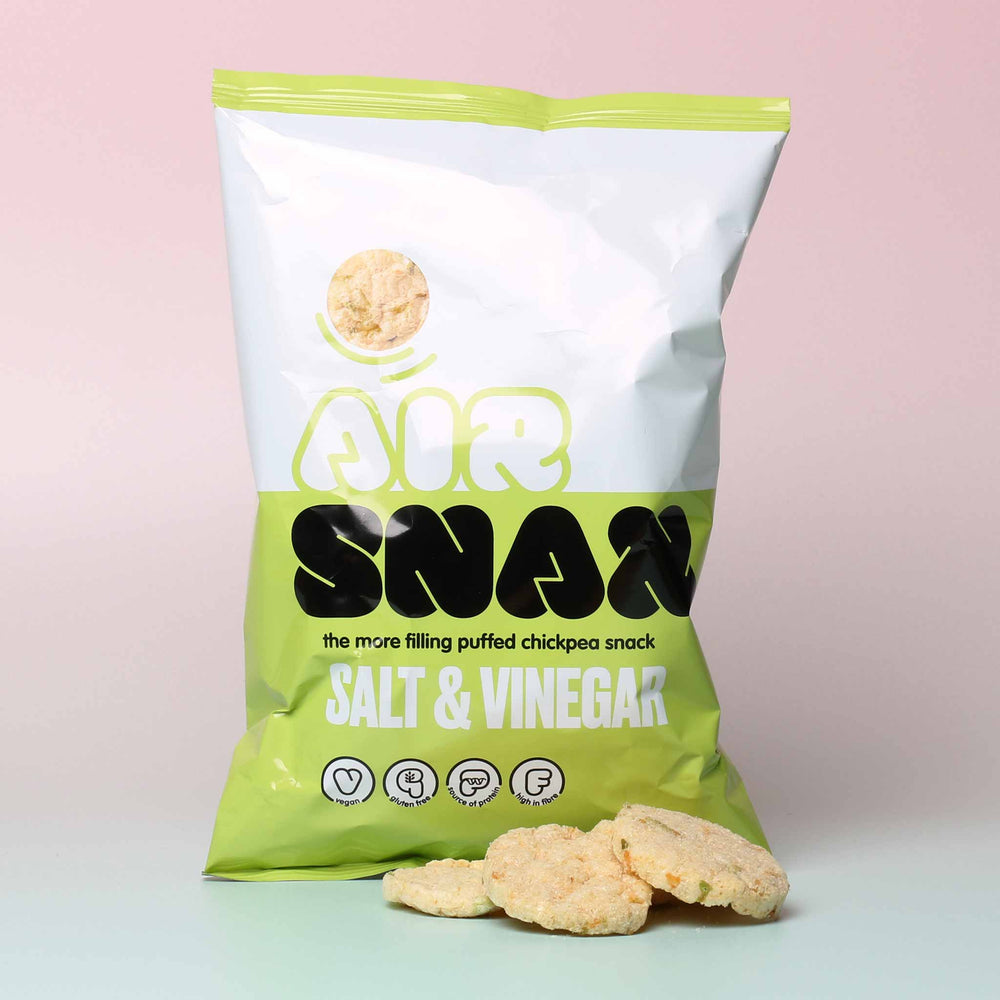 
                  
                    AIR SNAX - Salt & Vinegar Chickpea Snack Open
                  
                