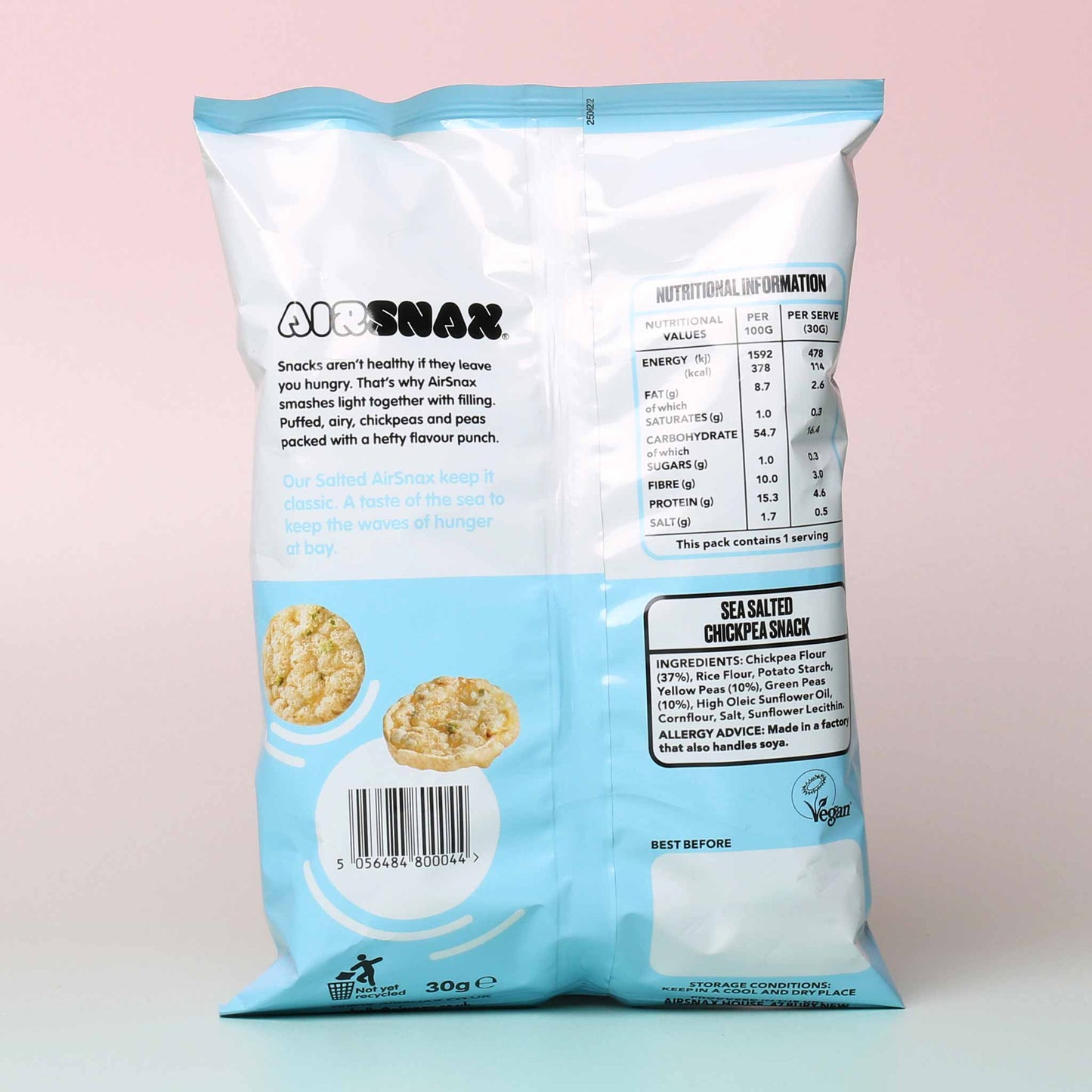 
                  
                    AIRSNAX Salted Chickpea Snack Back
                  
                