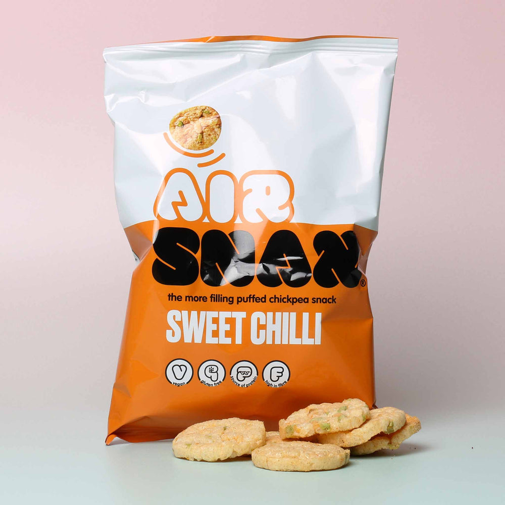 
                  
                    AIR SNAX - Sweet Chilli Chickpea Snack Open
                  
                