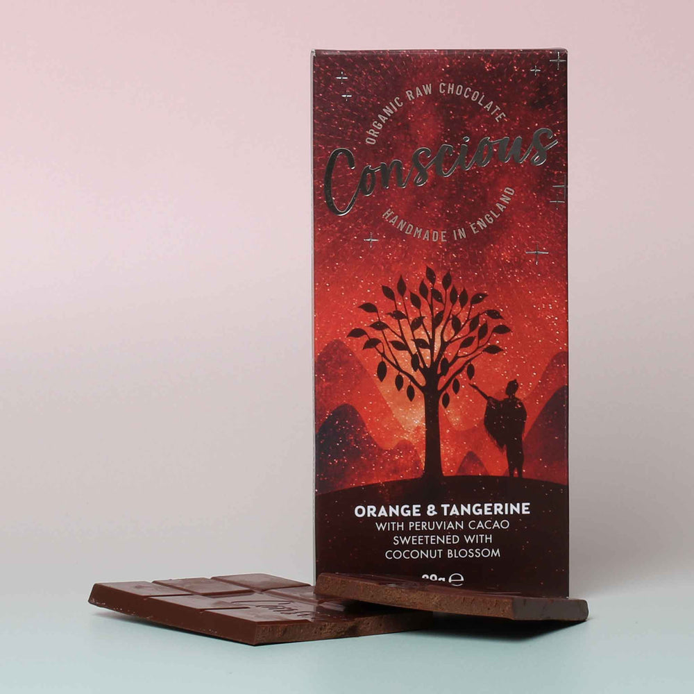 
                  
                    conscious orange tangerine vegan chocolate out
                  
                