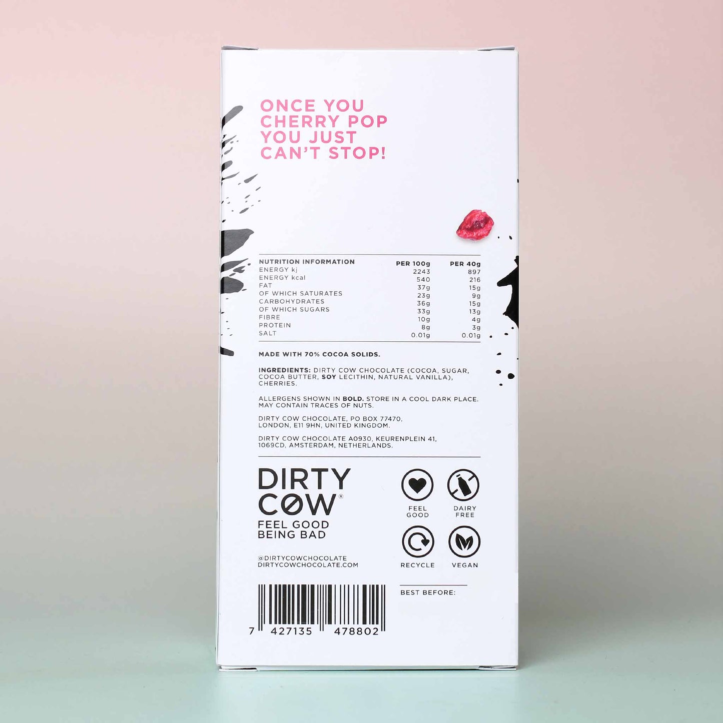 
                  
                    Dirty Cow - Cherry Pop Chocolate Back
                  
                