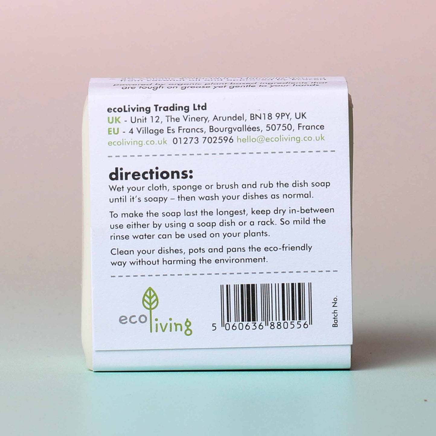 
                  
                    Eco Living - Dish Washing Soap Bar - Fragrance Free
                  
                