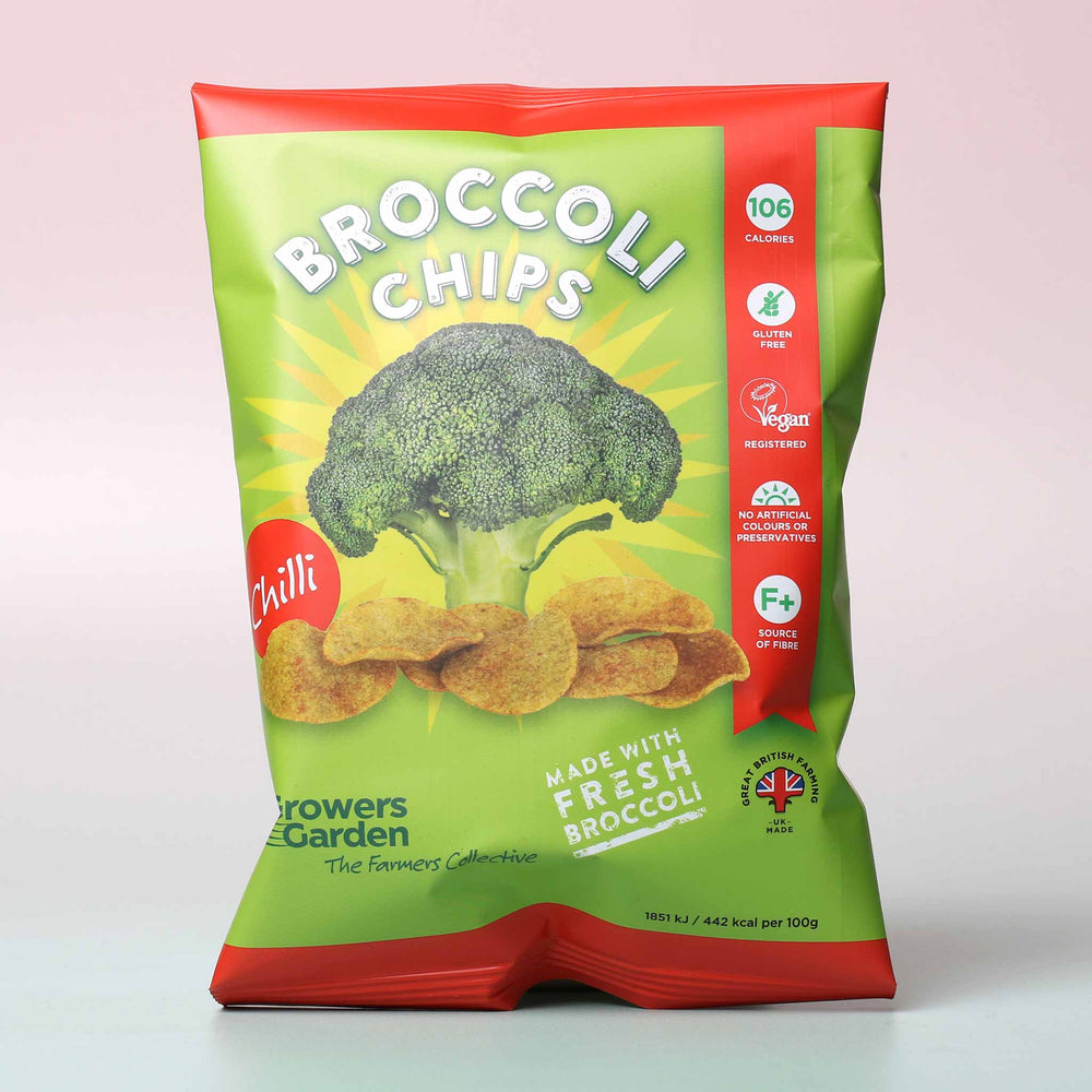 Growers Garden Broccoli Crisps - Chilli Flavour