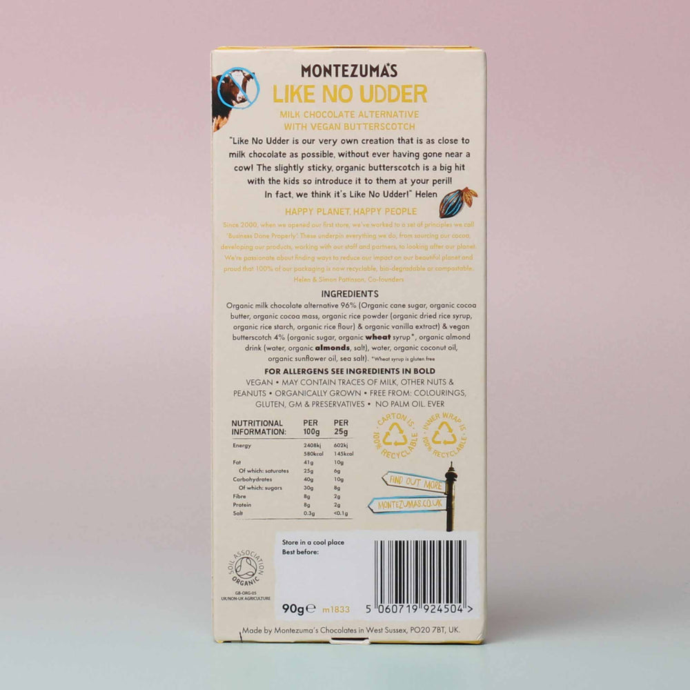 Montezumas - Like No Udder Butterscotch Chocolate Bar