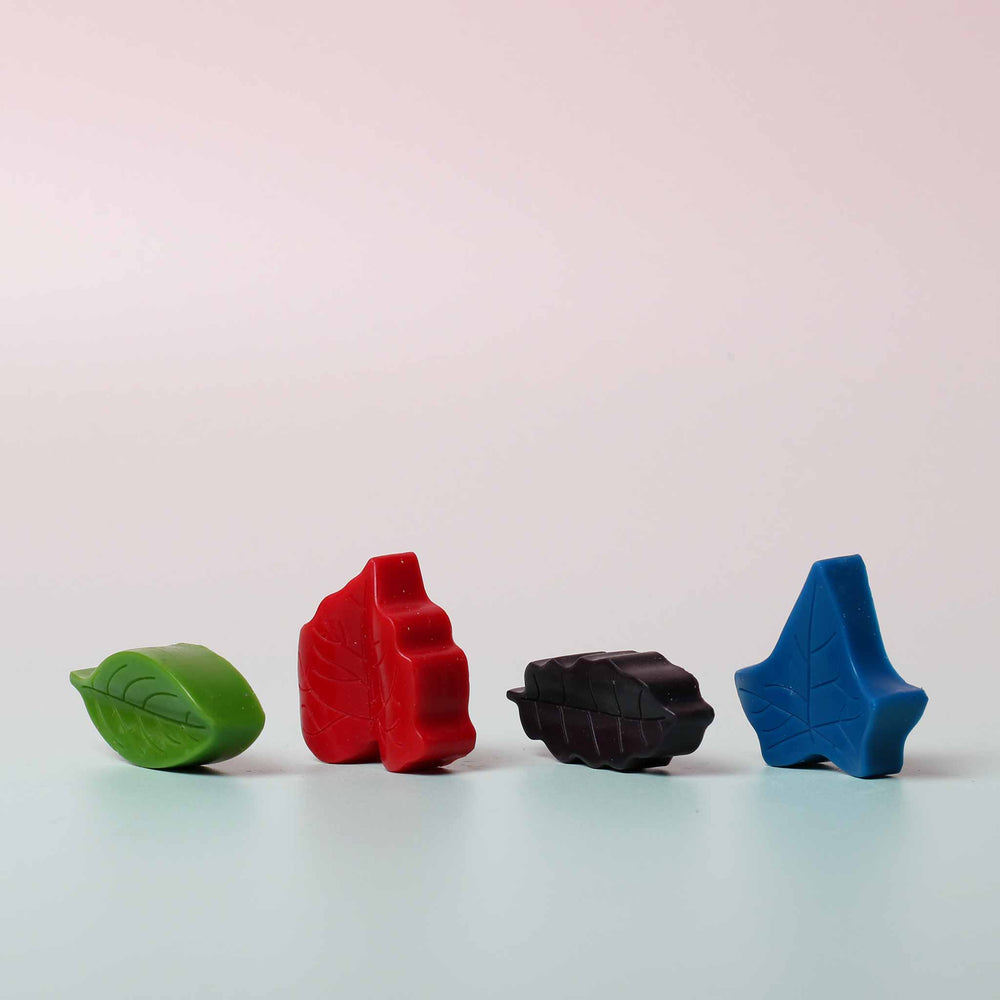 Sachet Bleu 8 Cailloux Cire Naturelle Couleurs Primaires Crayon Rocks