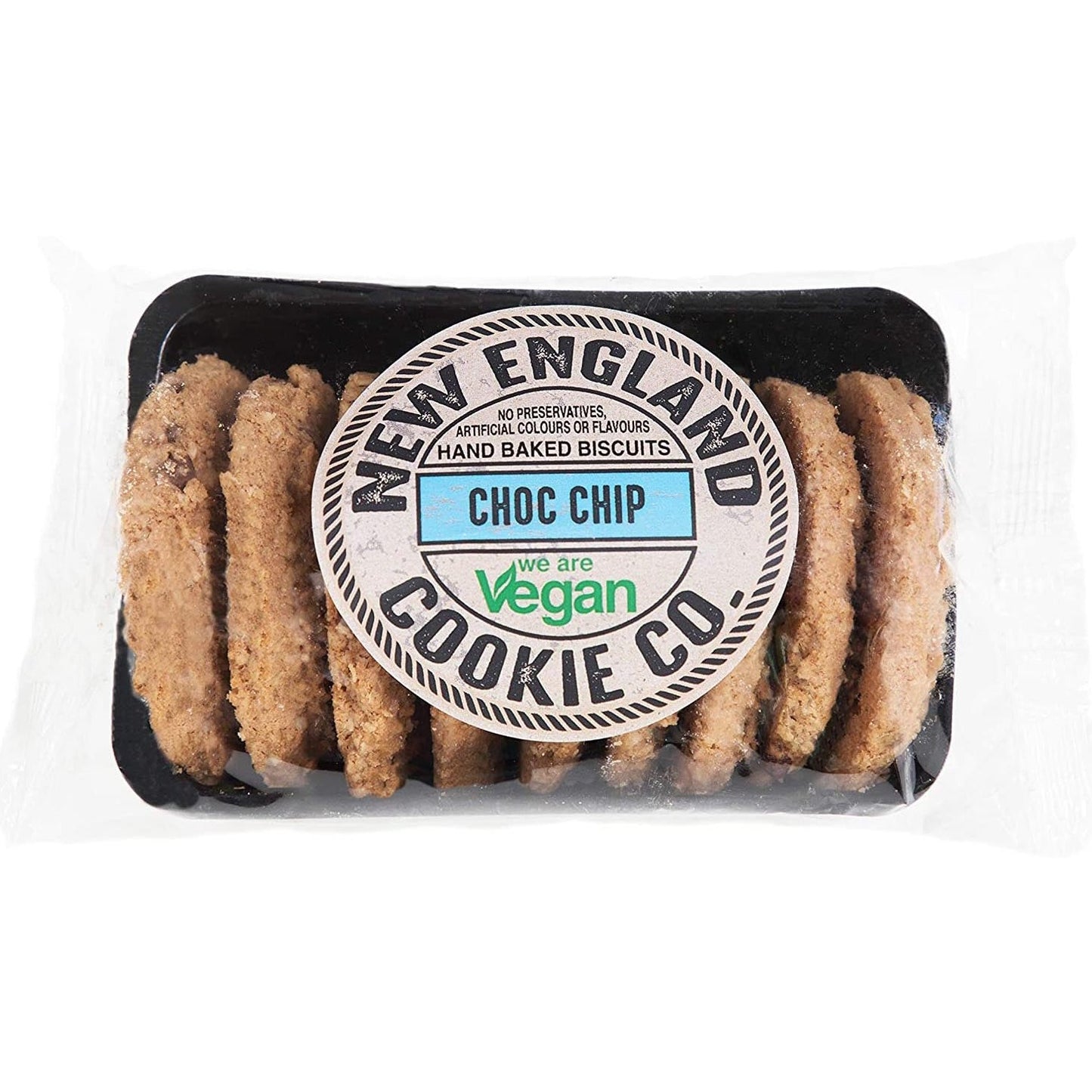 
                  
                    A pack of new england choc chip vegan cookies
                  
                
