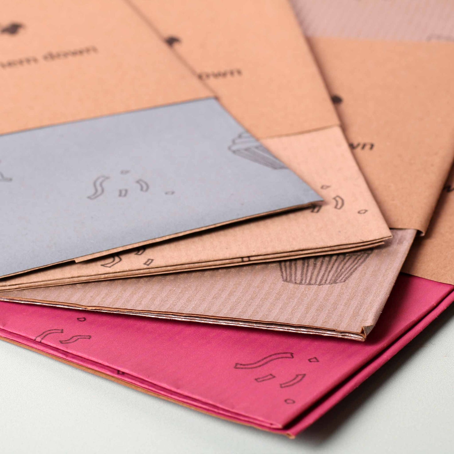 PlanetWrapIt - Party Time, Recycled Kraft Wrapping Paper