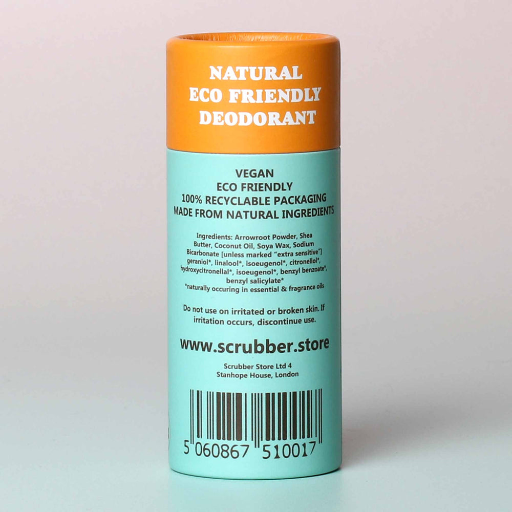 Scrubber Ylang & Rose Deodorant Stick Label